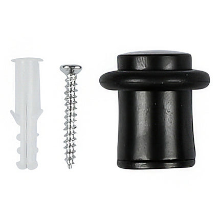 Deurstopper mini zwart – Diameter 26,5 mm, Hoogte 27,5 mm, 26,5 mm, 27,5 mm