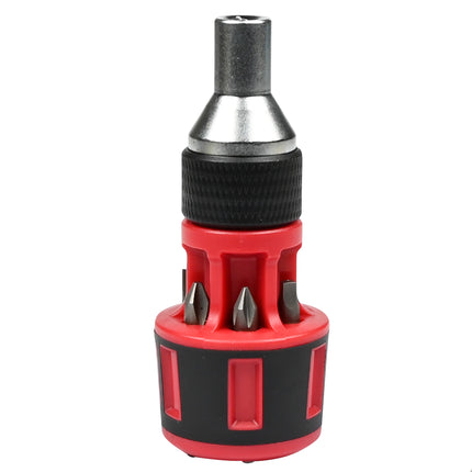 Schroevendraaier ratel stubby met bits 7 dlg – 4 mm, 6 mm