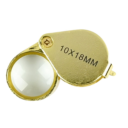 Loupe diamantair goud – Lens ø 18 mm, Vergroting 10x, 18 mm