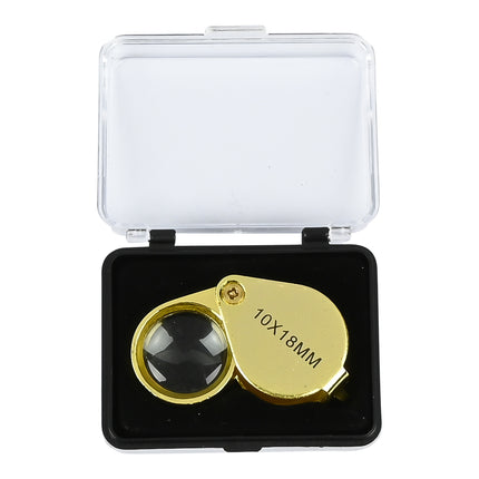 Loupe diamantair goud – Lens ø 18 mm, Vergroting 10x, 18 mm
