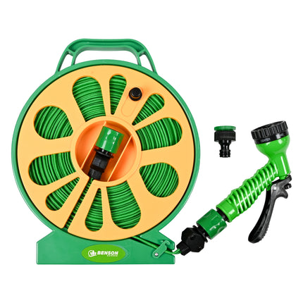 Tuinslangset 15 m op haspel compact – Lengte tuinslang 15 m, Lichtgewicht