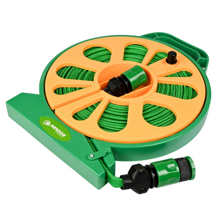 Tuinslangset 15 m op haspel compact – Lengte tuinslang 15 m, Lichtgewicht