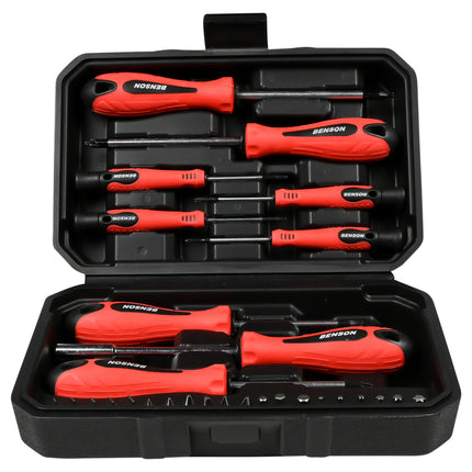 Schroevendraaier set in box 29 dlg – 2x Torx T15 en T20, 2x Pozidrive PZ1 en PZ2