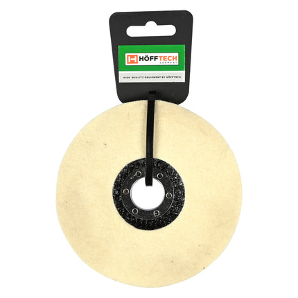Polijstschijf ø 125 mm x 22 mm – Afmetingen ø125 mm x 22 mm, Max. toerental 15.000 RPM