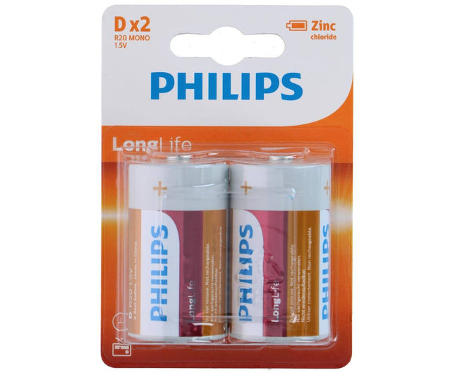 Philips Longlife 9V Batterij 2-pack voor rookmelders en speelgoed