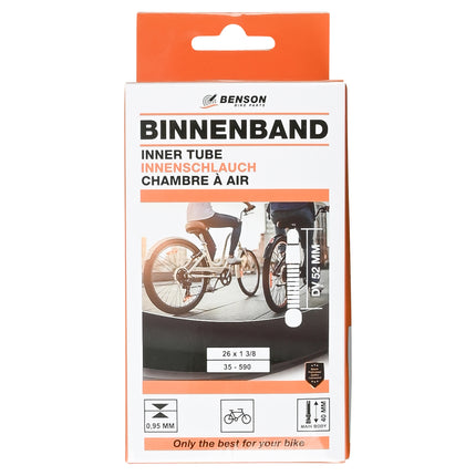 Binnenband 26 x 1-3/8 butyl PAHS
