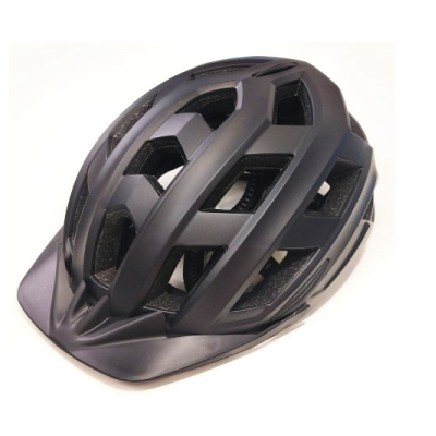 Fietshelm volwassenen met verlichting zwart M – Maat M, Hoofdomtrek 54-58 CM, 58 CM