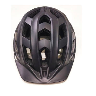 Fietshelm volwassenen met verlichting zwart L – Maat L, Hoofdomtrek 58-62 CM, 62 CM