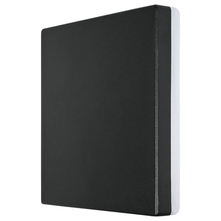 Wandlamp vierkant plat 10W – Afmeting 15 x 15 cm, Snoer lengte 30 cm, Kleur zwart