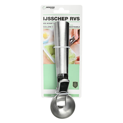 IJsschep RVS – Lengte 18 cm, Diameter ø 5 cm, Materiaal RVS, 18 cm, 5 cm