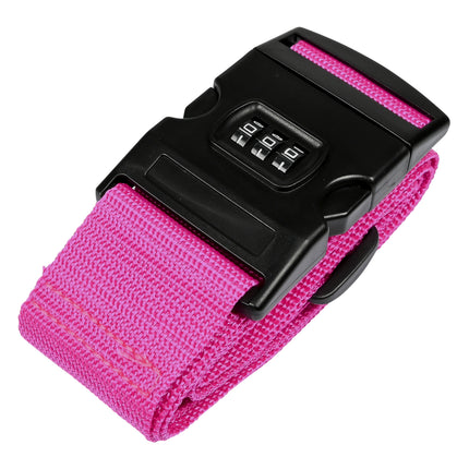 Kofferspanband + cijferslot fuchsia – Lengte ca. 200 cm, Breedte ca. 5 cm, 200 cm