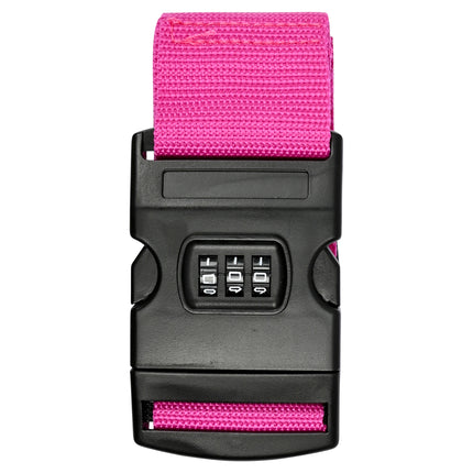Kofferspanband + cijferslot fuchsia – Lengte ca. 200 cm, Breedte ca. 5 cm, 200 cm
