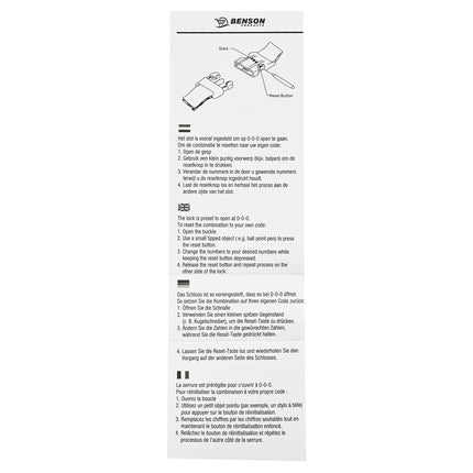 Kofferspanband + cijferslot fuchsia – Lengte ca. 200 cm, Breedte ca. 5 cm, 200 cm