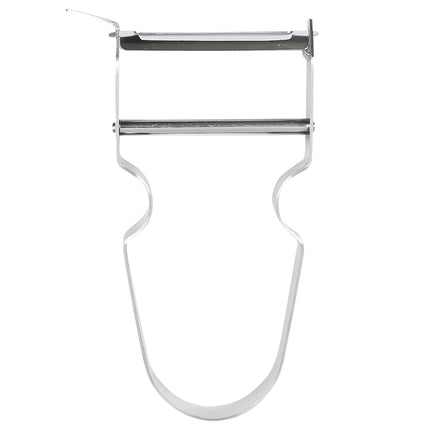 Dunschiller – Lengte 11 cm, Breedte 6,5 cm, Gewicht 30 g, Materiaal roestvrijstaal