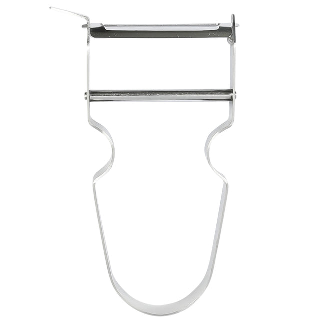Dunschiller – Lengte 11 cm, Breedte 6,5 cm, Gewicht 30 g, Materiaal roestvrijstaal