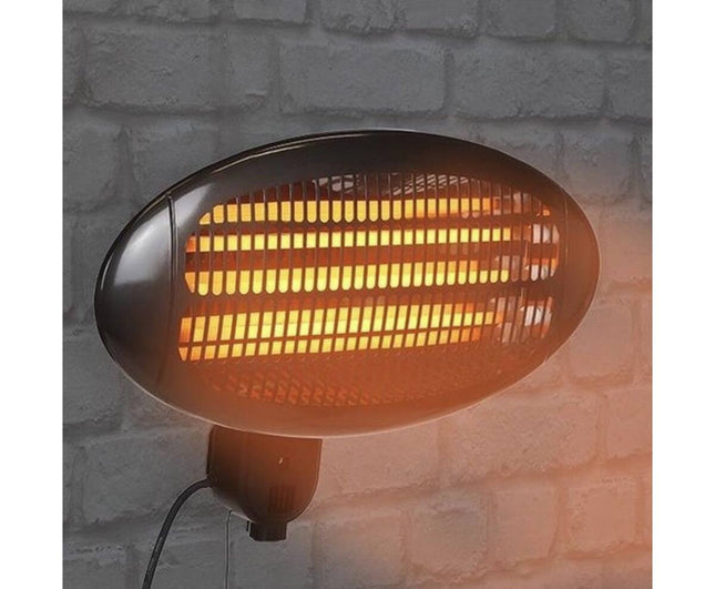 Heater Wand 50x15x36 cm, 650W-2000W, Kwartsbuis, Thermostaatregeling