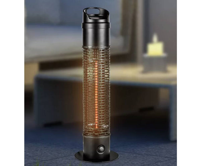 Staande Heater 67 cm, 1200W, Thermostaat, Veilig & Compact voor Kantoor