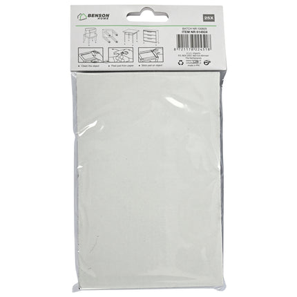 Antikrasvilt set 25 dlg zwart – Kleur zwart, 150 mm, 25 mm