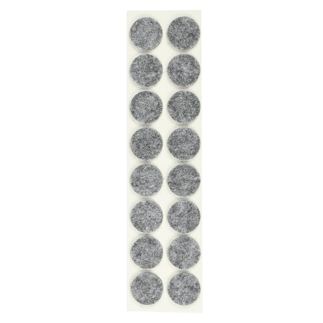 Antikrasvilt ø19 mm 16 dlg grijs – Maat ø19 mm, Aantal 16 st