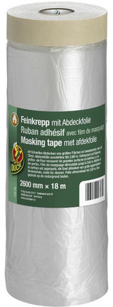 Schilderstape met afdekfolie 2600 mm x 18 m – 18 meter