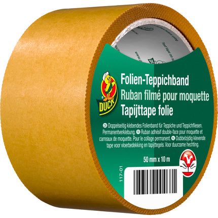 Tapijttape folie 50 mm x 10 m – Breedte 50 mm, Lengte 10 meter, 10 meter