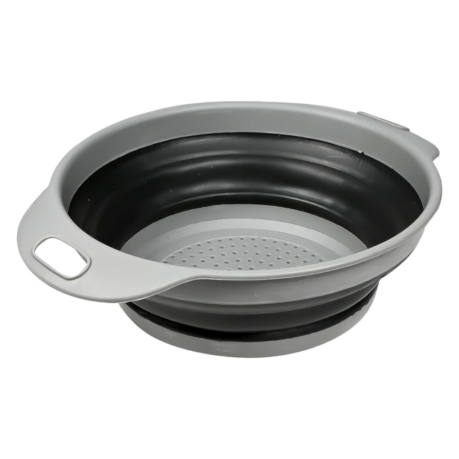 Vergiet opvouwbaar rond zwart – Diameter 29 cm, Max. temperatuur tot 140 °C, 29 cm