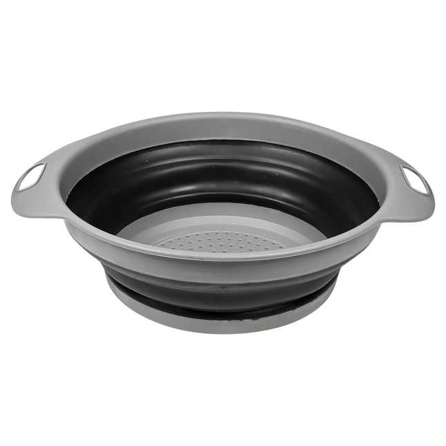 Vergiet opvouwbaar rond zwart – Diameter 29 cm, Max. temperatuur tot 140 °C, 29 cm