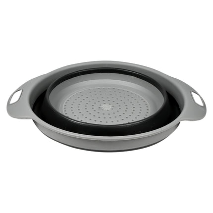 Vergiet opvouwbaar rond zwart – Diameter 29 cm, Max. temperatuur tot 140 °C, 29 cm