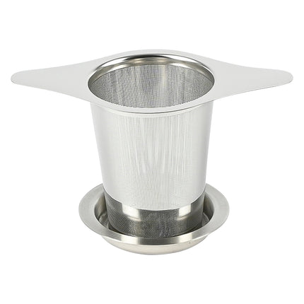 Theezeef met houder – Afmetingen 13 x 7,8 x 4,5 cm, Materiaal RVS, 4,5 cm