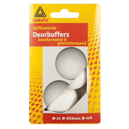 Deltafix Deurbuffer wit 38 mm 2 st