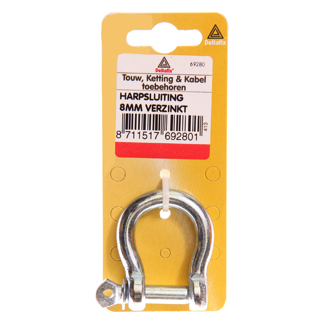 Deltafix Harpsluiting 8 mm – Merk Deltafix, Type Harpsluiting (D-sluiting), Diameter 8 mm