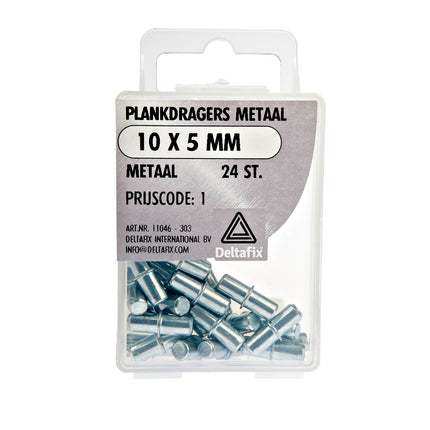 Deltafix Plankdragers metaal 10 x 5 mm 24 stuks – Materiaal Metaal, Afmeting 10 x 5 mm