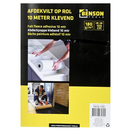 Afdekvilt plakkend 1 x 10 mtr in display karton – Afmeting 1 x 10 mtr