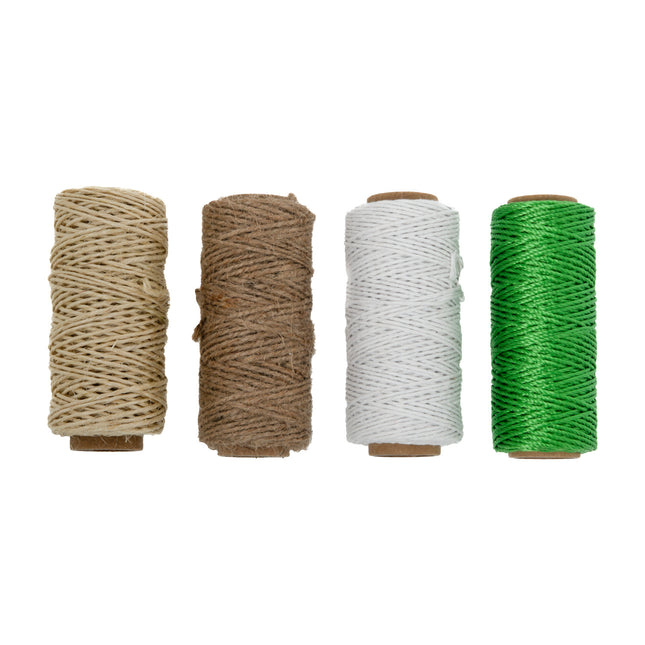 Touwset 4 dlg – Afmetingen ø1,6 mm x 30 m, Materiaal 100% PP-vezels, Materiaal 100% katoen