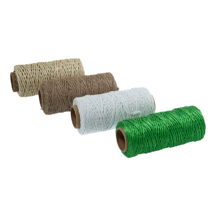 Touwset 4 dlg – Afmetingen ø1,6 mm x 30 m, Materiaal 100% PP-vezels, Materiaal 100% katoen