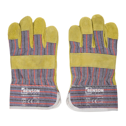 Werkhandschoenen rundsplitleder 3133X