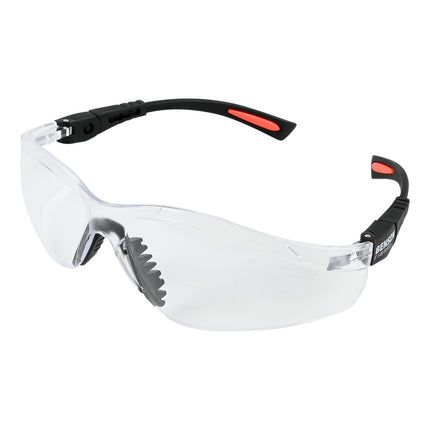 Veiligheidsbril zwart rood frame – Lichtgewicht