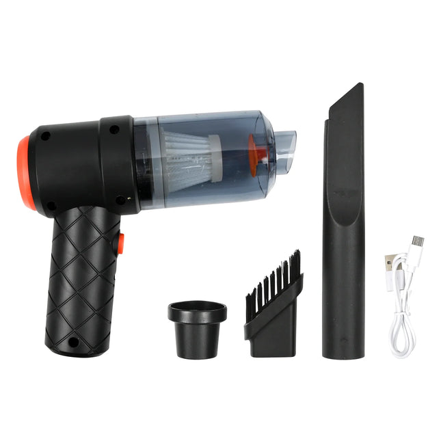 2-in-1 Stofzuiger en compressor mini 1200 mAh – Oplaadpoort Type-C (kabel niet inbegrepen)