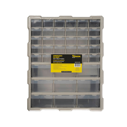 Opbergbox 39 vak 38,1 x 46,5 x 15,8 cm – Voor werkplaats, hobbyruimte of garage