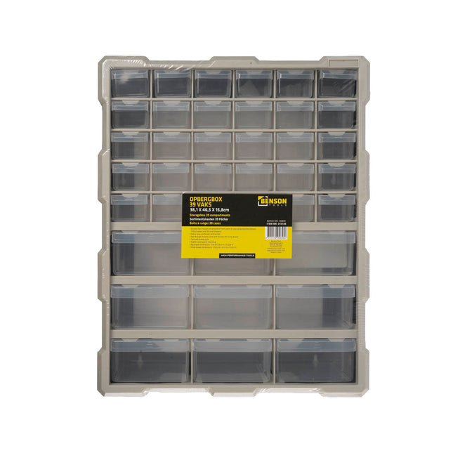 Opbergbox 39 vak 38,1 x 46,5 x 15,8 cm – Voor werkplaats, hobbyruimte of garage