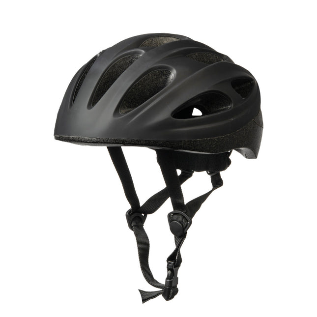 Fietshelm volwassenen maat S (52-54 cm) zwart – Hoofdomtrek 52-54 cm, Materiaal kunststof