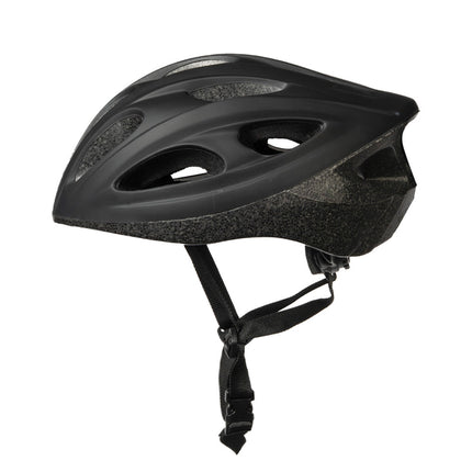 Fietshelm volwassenen maat L (58-61 cm) zwart – Hoofdomtrek 58-61 cm, Materiaal kunststof