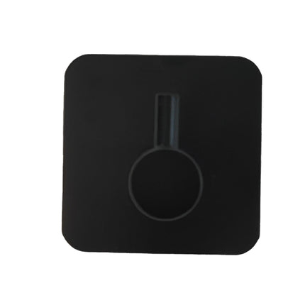 Haak metaal zelfklevend zwart – Afmetingen 4,5 x 4,5 x 3 cm, Kleur zwart, 3 cm