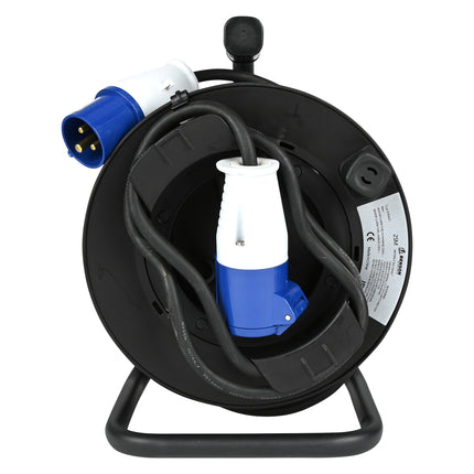 CEE Kabelhaspel 25 mtr – Kabelhaspel behuizing PP, 250V, 3000W, 1000W, 5 mm