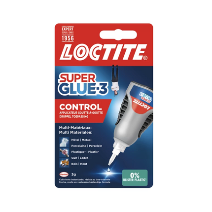 Loctite Lijm control 3g – Inhoud 3 gram, Precisietip voor gecontroleerd aanbrengen