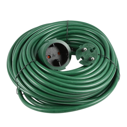 Verlengsnoer 2X1.5 niet geaard 20 mtr groen – 250V, 20 METER, Voor geaarde stekkers