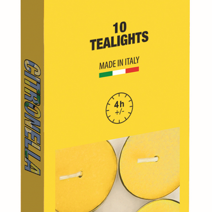 Citronella theelichten 10 dlg – Compact