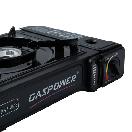 Gaspower Camping kooktoestel draagkoffer zwart