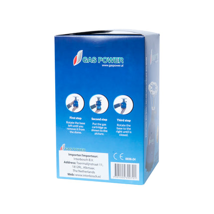Gaspower Camping kookstel blauw