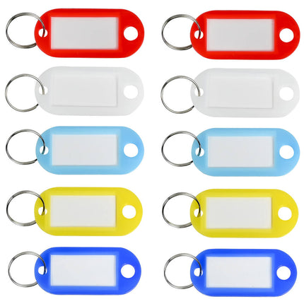 Sleutellabel 10 dlg - Stevig Plastic met Beschrijfbaar Label
